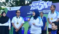 Aliyah Mustika Hadiri Fun Run BPJS-Unhas, Kampanye Hidup Sehat Mahasiswa