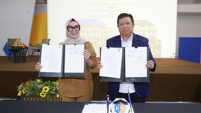 Bupati Andi Ina Kartika Sari dan Direktur Politeknik STIA LAN Makassar Teken MoU, Fokus Atasi Kemiskinan